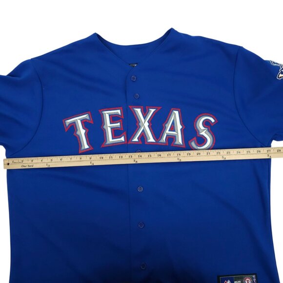 Majestic Texas Rangers 2010 MLB World Series Jersey Size XL #5 Ian Kinsler - Picture 5 of 16